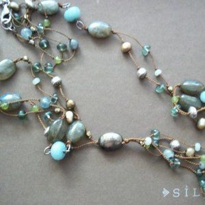 COPY - N1890 Retired Silpada Sterling Silver Multi-stone Necklace